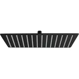 Aloni Regendusche Kopfbrause Quadrat Schwarz matt 40 x 40 cm