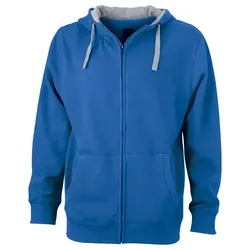 Lifestyle Kapuzen-Sweatjacke "JN963" - XXL - cobalt