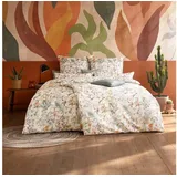 Estella Cordula unifarben apricot 155 x 220 cm + 80 x 80 cm