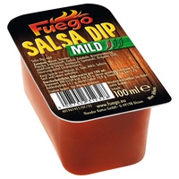 Fuego - Mild Salsa Dip | Mexikanischer Dip für Nachos, Tacos und Tortilla Wraps | 100 ml im praktischen Dip-Pot