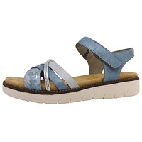 Remonte Damen D2058 Sandale, blau, 37