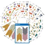 AVERY Zweckform Set Aufkleber Baby Fotoalbum 189 Stück (Fotorahmen, Fotobeschriftung, Foto-/Geschenkdekoration für Schwangerschaftstagebuch, Bullet-Journal, Babygeschenke, Grußkartenl) 51026