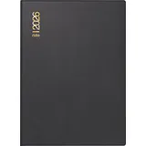 rido/idé Taschenkalender Mod. Technik II 2026 | A6, Kunststoff, schwarz