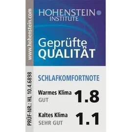 Häussling Königstraum Dauneneinziehdecke Warm 90% Daunen und 10% Federn (Größe: 220x240 cm*)