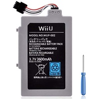 LCLEBM 3600mAh Wii U Wiederaufladbarer Akku Ersatzpack für Nintendo Wii U, Wii U Gamepad Controller AC1748 AC1612, Wup-012 Wup-010