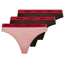 Hugo TRIPLET THONG DESIGN 3 St. open pink 695 XXL