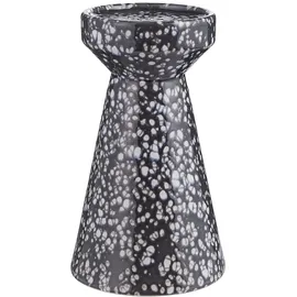 BUTLERS Stumpenkerzenhalter Speckle in Schwarz | Gr.: onesize