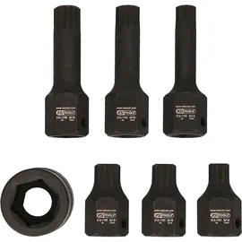KS Tools 1/2" Spezial-Kraft-Bit-Stecknuss-Satz Vielzahn, 7-tlg.