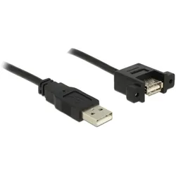Kabel USB 2.0 A Stecker > USB 2.0 A Buchse zum Einbau 1,0m
