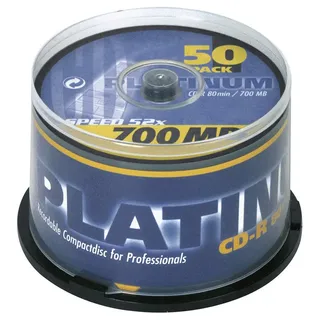 Platinum CD-R 80 Rohling 700 MB 50 St. Spindel