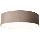 einlicht Deckenleuchte EINLICHT Fabric für 2x E27, Ø38cm, Taupe, Stoffschrim