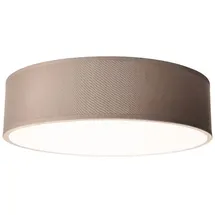 einlicht Deckenleuchte EINLICHT Fabric für 2x E27, Ø38cm, Taupe, Stoffschrim