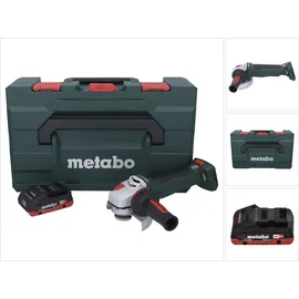 Metabo WPB 18 LT BL 11-125 Quick Akku Winkelschleifer 18 V 125 mm Brushless + 1x Akku 4,0 Ah + metaBOX - ohne Ladegerät
