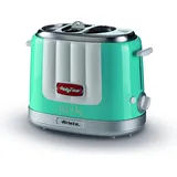 Ariete Party Time Hot Dog Maker - hellblau/silber, 650 Watt, 50''s Style