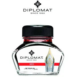 Diplomat Tintenglas Octopus 30 ml rot