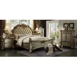Xlmoebel Schlafzimmer-Set Barock Schlafzimmermöbel in edlem Design aus Handarbeit, (4-tlg., Bett + 2x Nachttische + Kommode), Hergestellt in Europa beige
