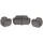 Mendler 2er-Sofa Chenille 2-Sitzer Grau