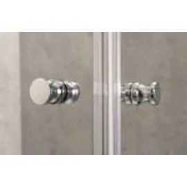 Dusbad Vital 2 Duschkabine mit Drehtür rechts 80 x 110 cm gold ESG-Glas