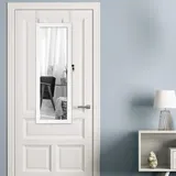Costway - Led-schmuckschrank Abschliessbar, Schmuckregal Weiss, Schmuckorganizer Haengend Fuer Tuer Und Wandmontage, Ideal Fuers Schlafzimmer, Ankleideraum