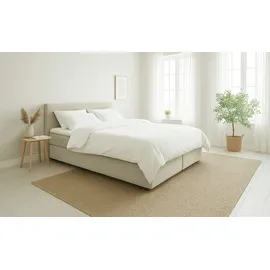Möbel Kraft Boxspringbett 180 x 200 cm Weiß