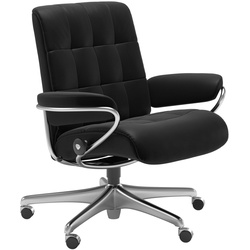 STRESSLESS Bürostuhl London Office Low Back Leder Schwarz Batick Black