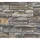 ascreation Vliestapete Steinmauer Schieferoptik 10 m x 0,53 m Grau/Braun 388131
