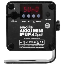 Eurolite Akku Mini IP UP-4 QCL Spot MK2 Schwarz