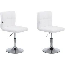 CLP 2er Set Lounger Palma V2 Kunstleder weiß
