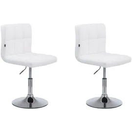 CLP 2er Set Lounger Palma V2 Kunstleder weiß