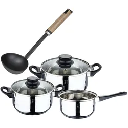 San Ignacio - 16/18/20 cm großes Kochgeschirr mit 32 cm Nylon-Suppenkelle