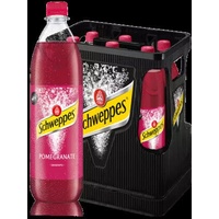 Schweppes Russian Pomegranate 6er Set 6x 1L inkl. Pfand MEHRWEG Granatapfel 6l