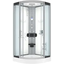 AcquaVapore D58-10T0 Komplettdusche 90 x 90 cm weiß ESG