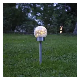 StarTrading LED Solar Kugel 3in1 Balkonleuchte Tischlampe Wegleuchte Sensor D:12cm