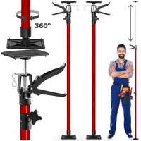 Tectake tectake® 2er-Set Teleksopstützen, stufenlos höhenverstellbar, Belastbarkeit 30 kg
