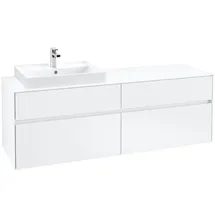 Villeroy & Boch Collaro Waschbeckenunterschrank C02200MS  links 160 x 55 cm White Matt
