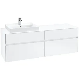 Villeroy & Boch Collaro Waschbeckenunterschrank C02200MS  links 160 x 55 cm White Matt