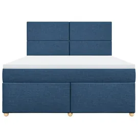 vidaXL Boxspringbett 180 x 200 cm Blau