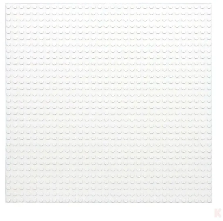 Klemos KL-20056 Klemmbaustein Grundplatte 32x32 Weiß beidseitig (25cmx25cm)