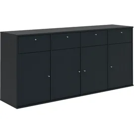Hammel Furniture Mistral Sideboard 177 cm Schwarz Holz/Metall