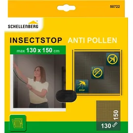Schellenberg Pollenschutzgitter Set 130 x 150 cm Anthrazit