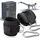 TK Gruppe Timo Klingler 2er Fußschlaufen Set - schwarz mit Karabiner & Klettverschluss - justierbarer Footstrap für Fitness - Training - Sport - Fussmanschetten für Kabelzug für Frauen