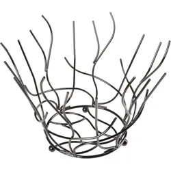 Obstkorb Nest, Stahl schwarz - 21x30cm