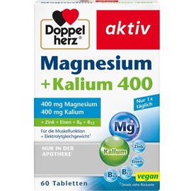 Doppelherz Aktiv Magnesium + Kalium 400 Tabletten 60 St.