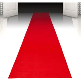 Boland Roter Teppich Partydekoration VIP 450x60cm Glitter Glamour - Rot
