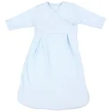 TupTam Langarm Innenschlafsack – Baby Schlafsack mit Ärmeln, Ganzjahresschlafsack aus Baumwoll-Jersey – Unisex, Farbe: Blau, 74-80 - 74-80