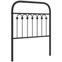VidaXL Kopfteil Metall Schwarz 75 cm