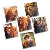 ACBungji 4/6 Stücke Kühlschrankmagnete Magnet Bilderrahmen Kühlschrank Fotorahmen Fotomagnete Liebe Süße Deko Personalisierte Geschenke für Freunde Familie