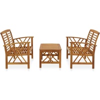 vidaXL 3-tlg Garten-Lounge-Set Massivholz Akazie