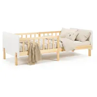 Homestyle4u Kinderbett 2604 90 x 200 cm Kiefer massiv weiß