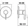 Laufen Kartell Fertigmontage-Set für UP-Duschenmischer Simibox Standard oder Simibox light Blassgold matt H3313360830001